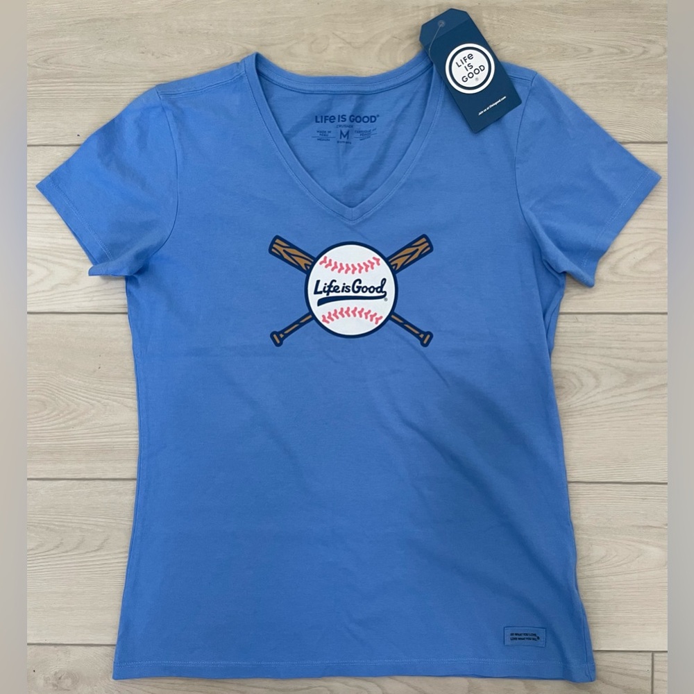 Life Is Good V-Neck Crusher Tee